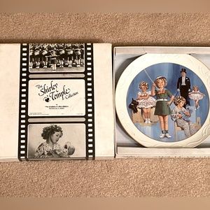 1983 Stand Up And Cheer Shirley Temple Plate With Orig Paper’s And Box